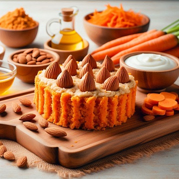 Sweet Potato Carrot Dog Cake 2 dog recipe